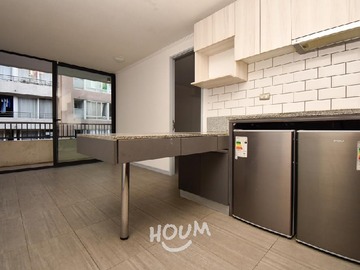 Departamento en arriendo mensual en Carmen, Santiago - 2 dormitorios, 2 baños