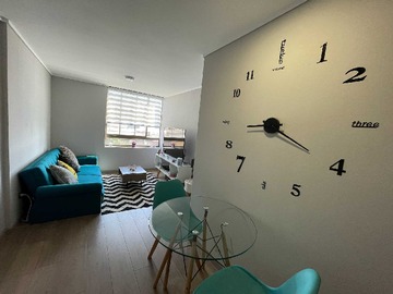 Departamento en arriendo mensual en Amoblado | Frente a Metro | Con estac. (167994), San Joaquín - 1 dormitorio, 1 baño