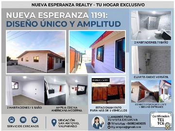 Casa en venta en Esperanza 1191, San Antonio - 2 dormitorios, 1 baño