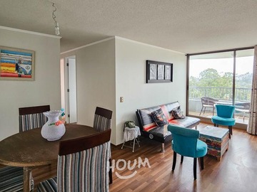 Departamento en arriendo mensual en Camino los Ingleses, Valparaíso - 3 dormitorios, 2 baños