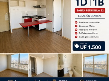 Departamento en venta en Santa Petronila 32, Estación Central - 1 dormitorio, 1 baño