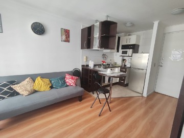 Departamento en arriendo mensual en Av. Santa rosa 249 con curicó, Santiago - 1 dormitorio, 1 baño