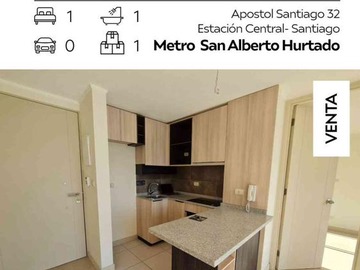 Departamento en venta en Avenida Apóstol Santiago, Estación Central - 1 dormitorio, 1 baño