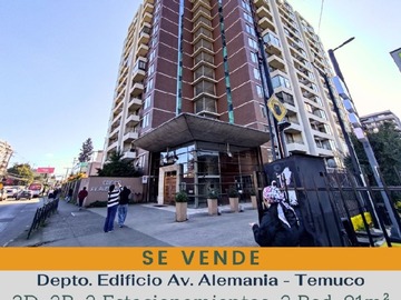 Departamento en venta en Avda alemania//francia//portal temuco, Temuco - 3 dormitorios, 2 baños