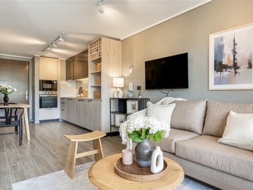 Departamento en arriendo mensual en Avda Las Condes / Las Carmelitas, Las Condes - 1 dormitorio, 1 baño