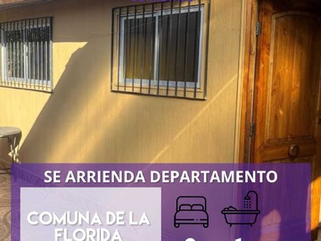 Casa en arriendo mensual en Casa 2D + 1B | La Florida (171841), La Florida - 2 dormitorios, 1 baño