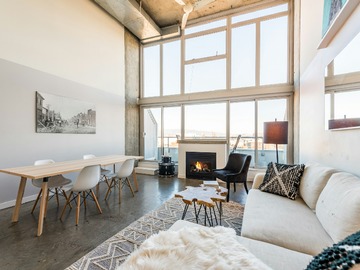 Departamento en arriendo mensual en Loft 1D 1B con Doble Altura en Barrio Italia - 1 dormitorio, 1 baño