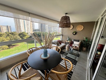 Departamento en venta en Av. Costa de Montemar, Concón - 3 dormitorios, 3 baños