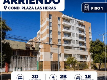 Departamento en arriendo mensual en Plaza las heras, Talca - 3 dormitorios, 2 baños