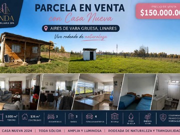 Terreno en venta en Casa Nueva en Condominio Privado - Aires de Vara (179751), Linares - 3 dormitorios, 2 baños