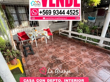Casa en venta en A Pasos del Metro la Granja Casa + Departamento Interior - 4 dormitorios, 2 baños