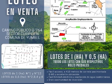 Terreno Agricola en venta en Camino curipiden q-764, Yumbel