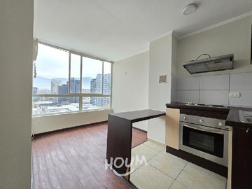 Departamento en arriendo mensual en Santa Elvira, Santiago - 1 dormitorio, 1 baño