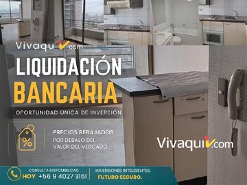 Departamento en venta en Liquidacion bancaria tocornal santa isabel, Santiago - 1 dormitorio, 1 baño