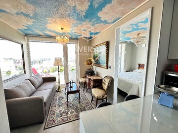 Departamento en arriendo mensual en Moderno Depto con Vista al Calle Calle (133380), Valdivia - 1 dormitorio, 1 baño
