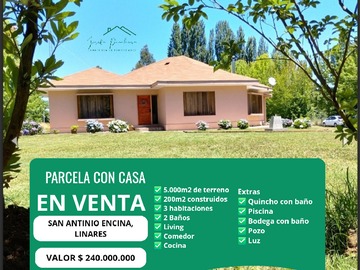 Parcela en venta en Linares, Linares - 3 dormitorios, 3 baños