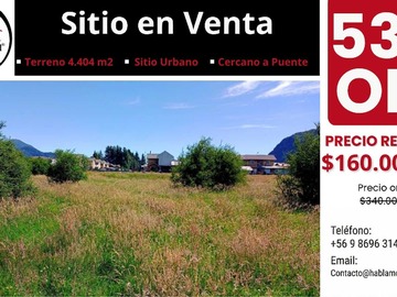 Terreno en venta en Exclusivo Sitio de 4404 m² en Puerto Aysén (172838), Aysén