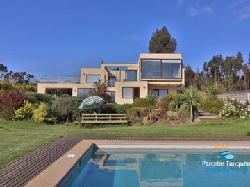 Casa en arriendo mensual en Casa parcela 51 bosquemar de tunquén, Algarrobo - 7 dormitorios, 5 baños