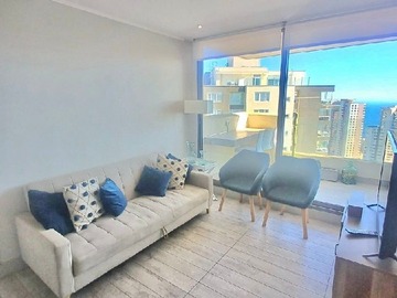 Departamento en arriendo mensual en Arenales, Concón - 2 dormitorios, 2 baños