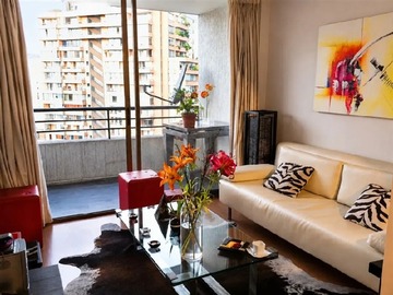 Departamento en arriendo mensual en Metro Manquehue, Las Condes - 1 dormitorio, 1 baño