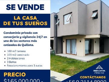 Casa en venta en 21 de mayo, Quillota - 3 dormitorios, 3 baños