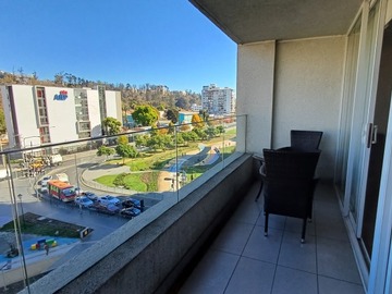 Departamento en arriendo mensual en 1 cuadra de estación viña del mar, Viña del Mar - 1 dormitorio, 1 baño
