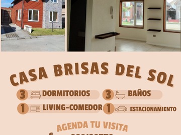 Casa en arriendo mensual en Arriendo Casa, Condominio Brisas del Sol - 3 dormitorios, 3 baños