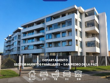 Departamento en venta en Huertos Familiares, San Pedro de la Paz - 2 dormitorios, 1 baño