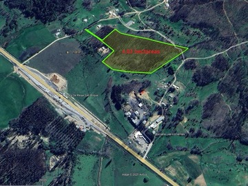 Terreno en venta en Venta Terreno Agrícola 4 Hectáreas, Rol Propio, Factibilidad Luz y Agua, Cerca Río Biobío - Santa Juana/Nacimiento (Culenco), Nacimiento