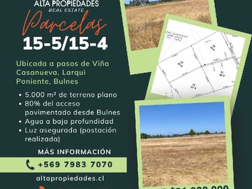 Terreno en venta en Terreno Ideal para Proyectos en Crecimiento (132630), Bulnes