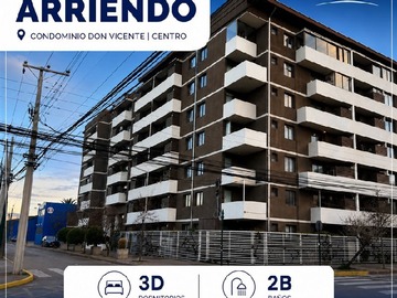 Departamento en arriendo mensual en 2 oriente 4 sur #791, Talca - 3 dormitorios, 2 baños
