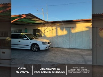 Casa en venta en Poblacion bernardo o higgins, Calama - 3 dormitorios, 4 baños