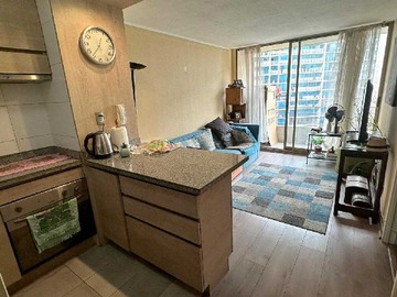Departamento en arriendo mensual en Moderno depto en pleno corazón de santiago (170112), Santiago - 1 dormitorio, 1 baño