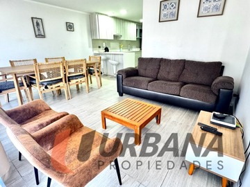 Departamento en arriendo mensual en Espacioso departamento con patio en aqua temporada, La Serena - 3 dormitorios, 2 baños