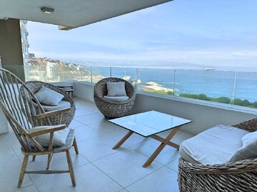 Departamento en venta en Moderno, amplio y con gran vista al mar (64999), Concón - 3 dormitorios, 2 baños