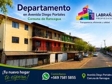 Departamento en venta en Avenida Diego Portales, Rancagua - 2 dormitorios, 1 baño