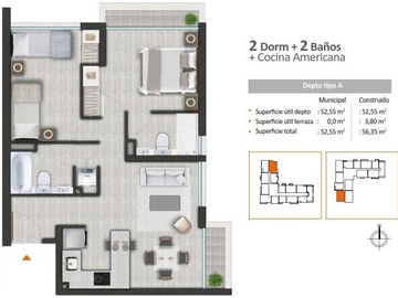 Venta / Departamento / Ñuñoa