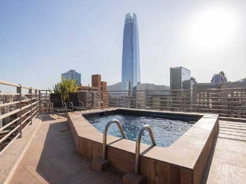 Departamento en arriendo mensual en Depto Amoblado con Estacionamiento / El Golf (170075), Las Condes - 1 dormitorio, 1 baño