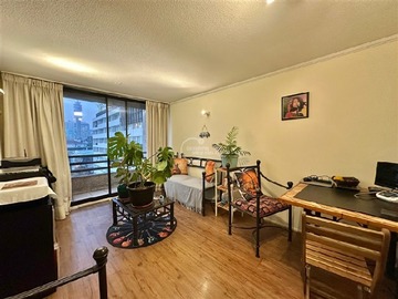 Departamento en arriendo mensual en Padre Miguel de Olivares, Metro Los Héroes y La Moneda, Santiago - 1 dormitorio, 1 baño