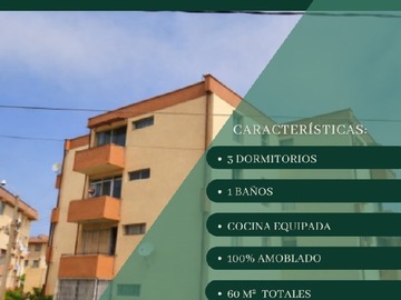 Departamento en venta en Vende hidalgo propiedades, Viña del Mar - 3 dormitorios, 1 baño