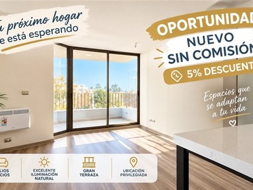 Departamento en venta en Las Dalias / Los Alerces, Ñuñoa - 2 dormitorios, 2 baños