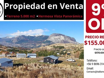 Terreno en venta en OFERTA Parcela en Panguilemu - Coyhaique (172849), Coyhaique - 4 dormitorios, 2 baños