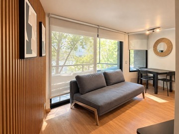 Departamento en arriendo mensual en Av. Nueva Providencia / Pedro de Valdivia / Gastos comunes incluidos, Providencia - 1 dormitorio, 1 baño