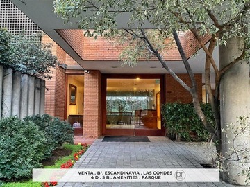 Departamento en venta en Noruega, Metro Manquehue, Las Condes - 4 dormitorios, 5 baños