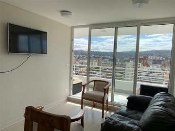 Departamento en arriendo mensual en Viña del mar, Viña del Mar - 2 dormitorios, 2 baños