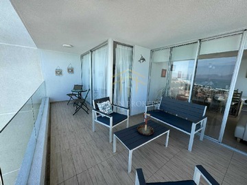 Departamento en venta en Moderno depto. frente al mar en Club Océano (100836), Coquimbo - 3 dormitorios, 2 baños