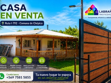 Venta / Casa / Chépica