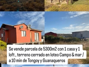 Terreno en venta en Loteo Campo y Mar Tongoycillo, Coquimbo