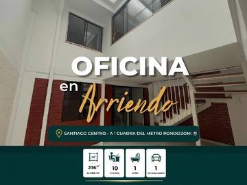 Oficina en arriendo mensual en General Gana, Santiago - 4 dormitorios, 4 baños