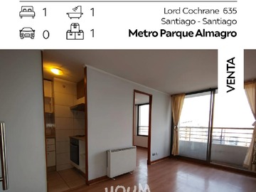 Departamento en venta en Lord Cochrane, Santiago - 1 dormitorio, 1 baño